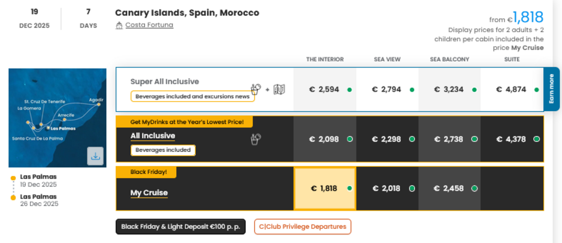 COSTA - INDIVIDUALNE PONUDBE ZA DRUŽINE