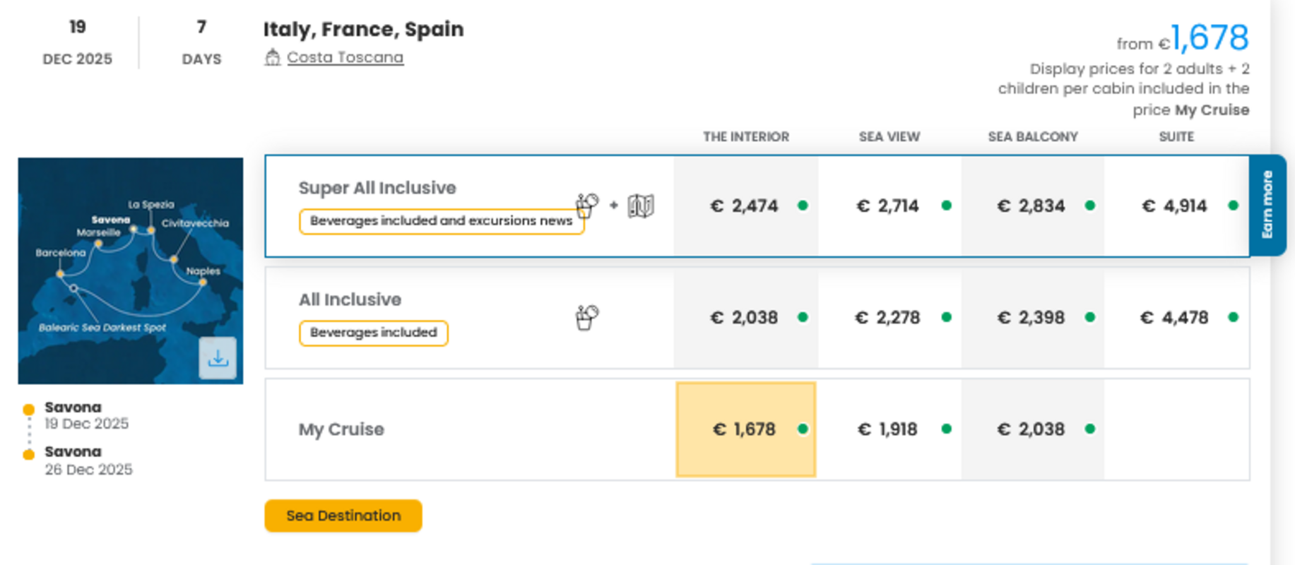COSTA - INDIVIDUALNE PONUDBE ZA DRUŽINE