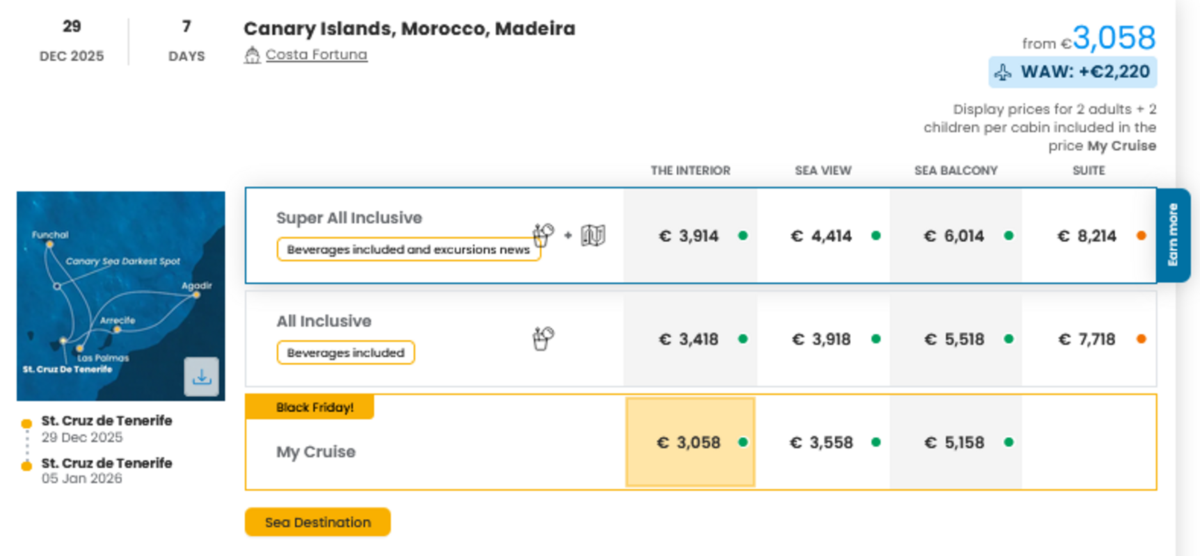 COSTA - INDIVIDUALNE PONUDBE ZA DRUŽINE
