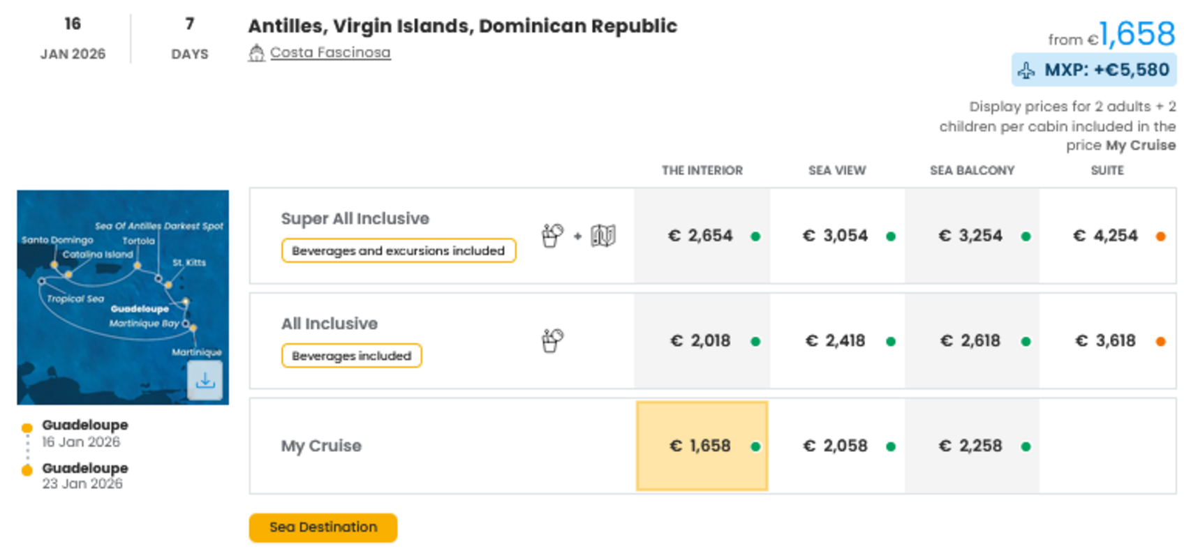 COSTA - INDIVIDUALNE PONUDBE ZA DRUŽINE
