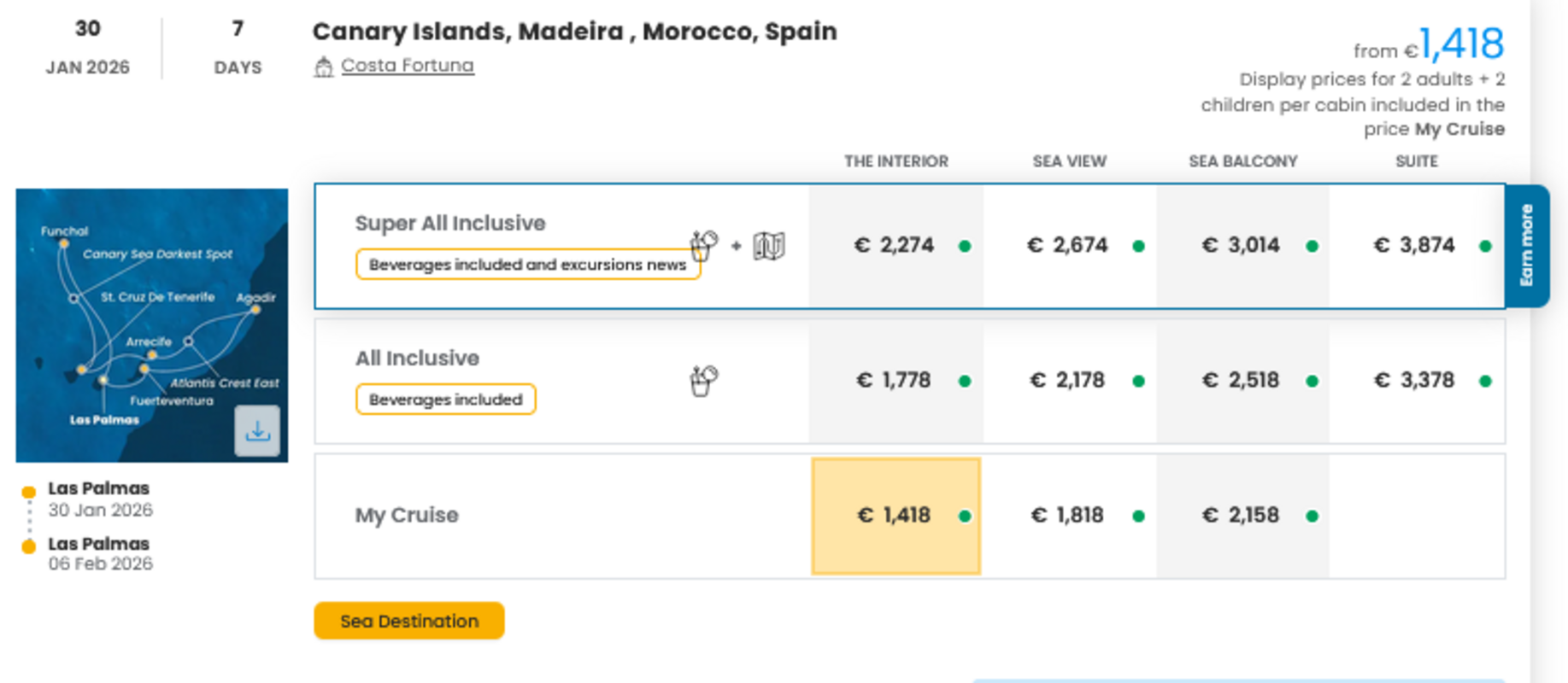 COSTA - INDIVIDUALNE PONUDBE ZA DRUŽINE