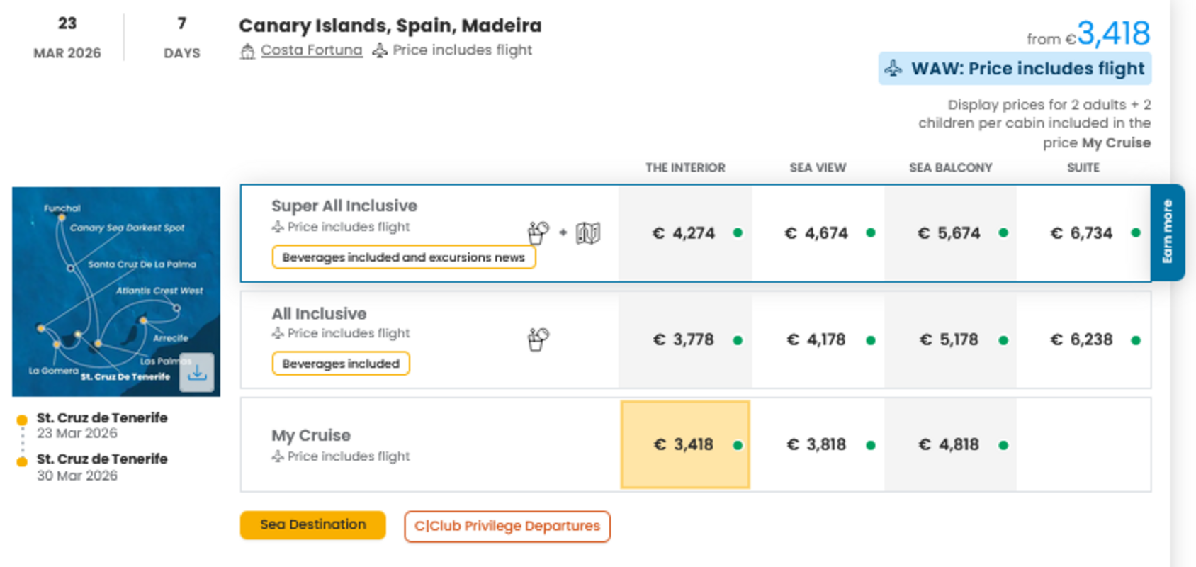 COSTA - INDIVIDUALNE PONUDBE ZA DRUŽINE