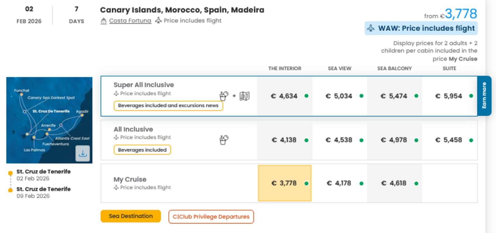 COSTA - INDIVIDUALNE PONUDBE ZA DRUŽINE