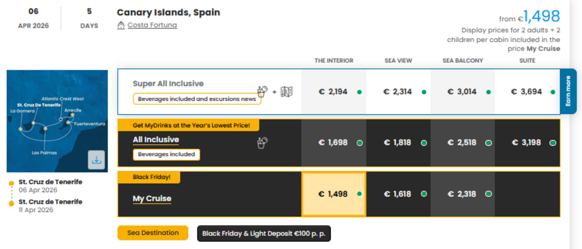 COSTA - INDIVIDUALNE PONUDBE ZA DRUŽINE