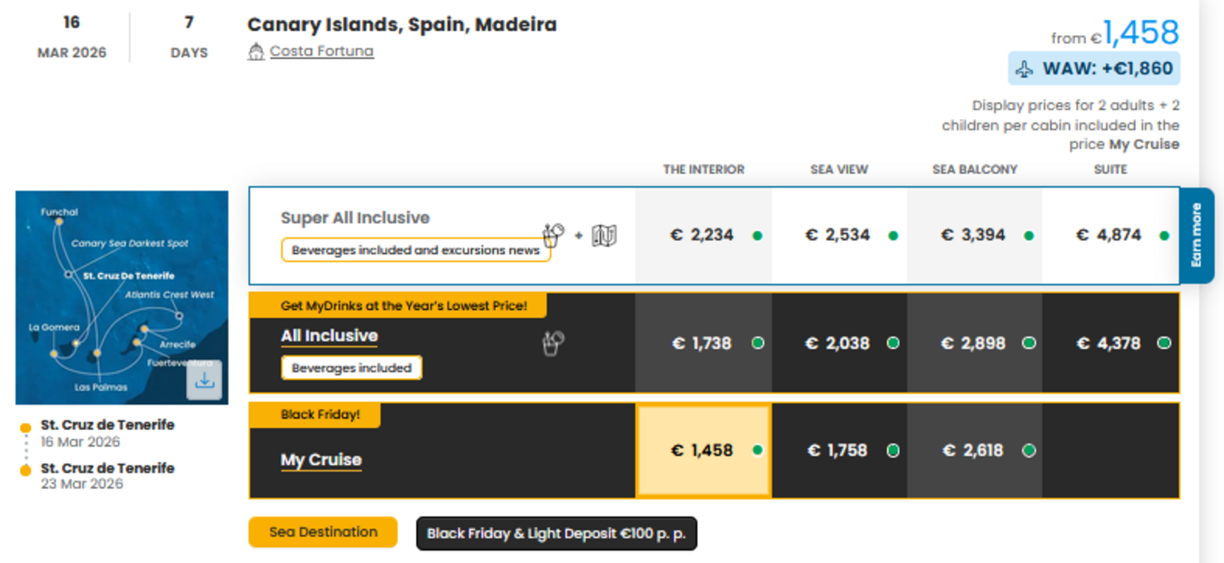 COSTA - INDIVIDUALNE PONUDBE ZA DRUŽINE