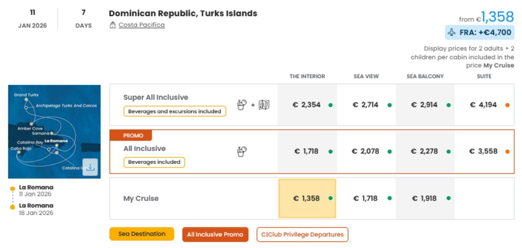 COSTA - INDIVIDUALNE PONUDBE ZA DRUŽINE
