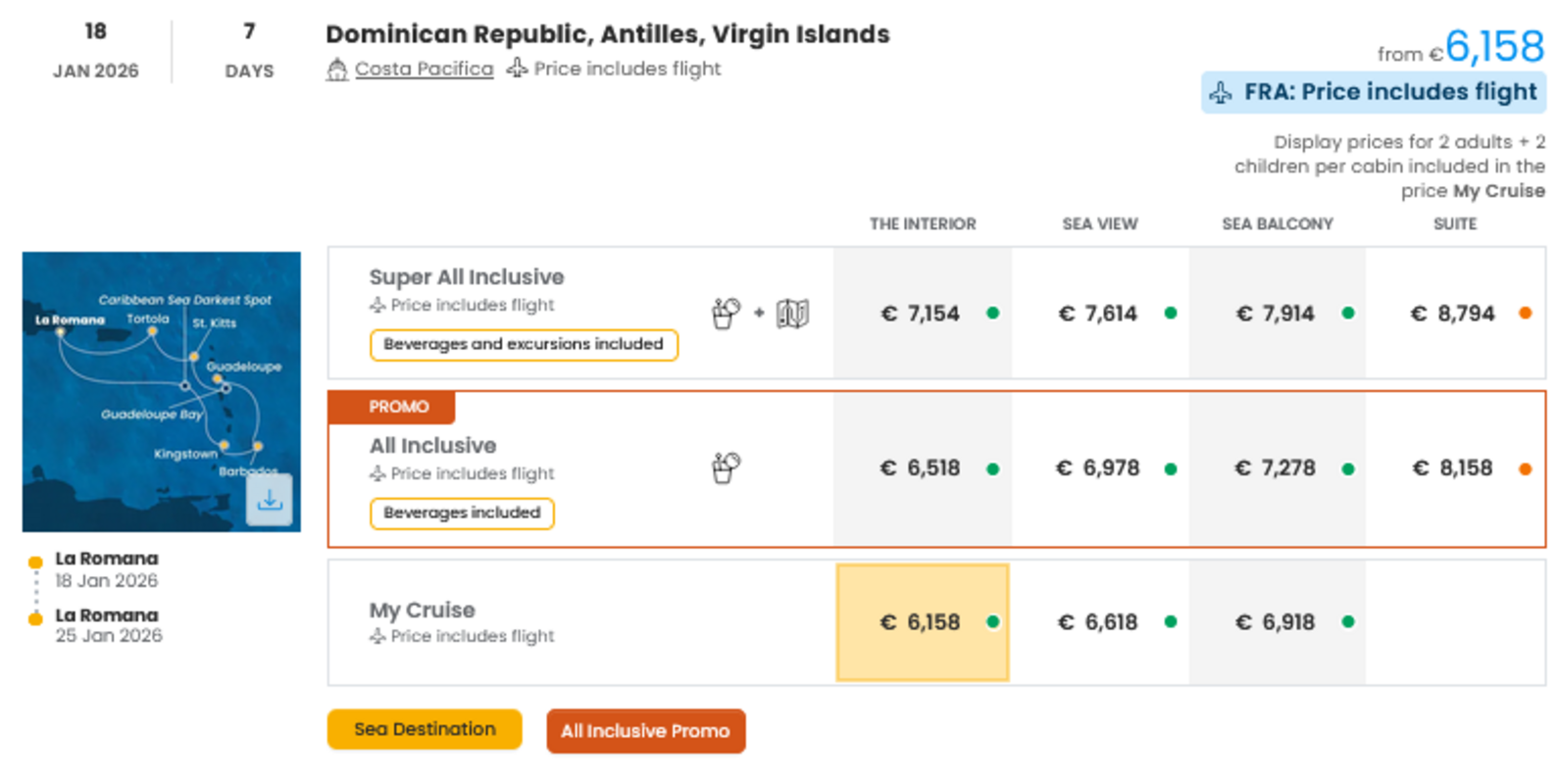 COSTA - INDIVIDUALNE PONUDBE ZA DRUŽINE