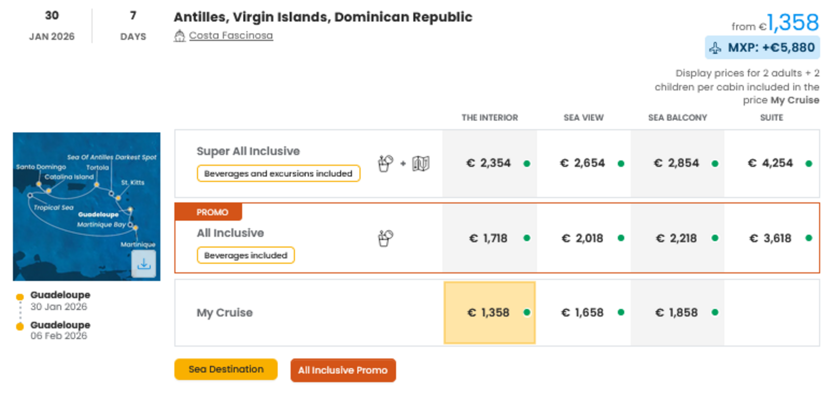 COSTA - INDIVIDUALNE PONUDBE ZA DRUŽINE