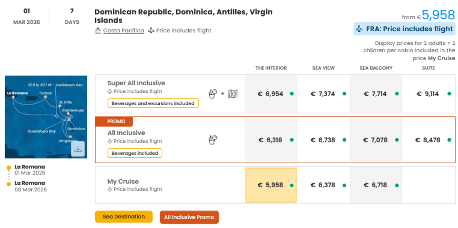 COSTA - INDIVIDUALNE PONUDBE ZA DRUŽINE