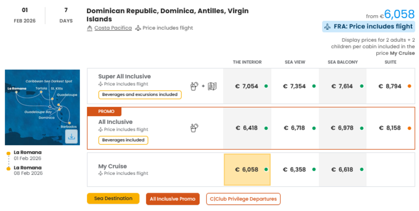 COSTA - INDIVIDUALNE PONUDBE ZA DRUŽINE