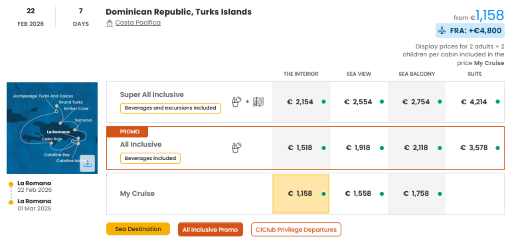 COSTA - INDIVIDUALNE PONUDBE ZA DRUŽINE
