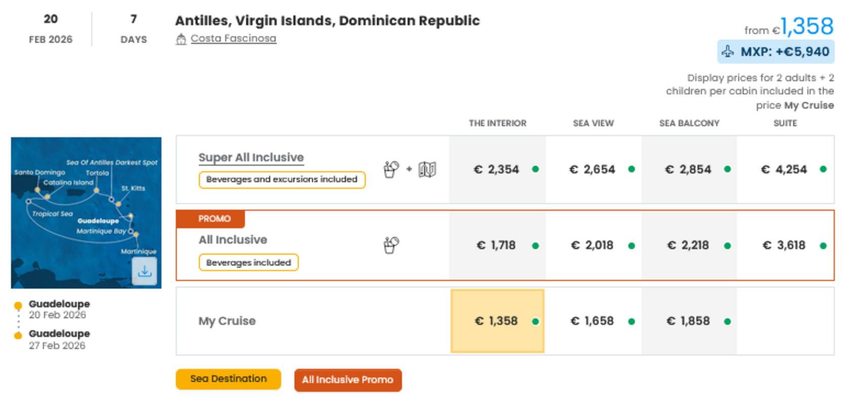 COSTA - INDIVIDUALNE PONUDBE ZA DRUŽINE