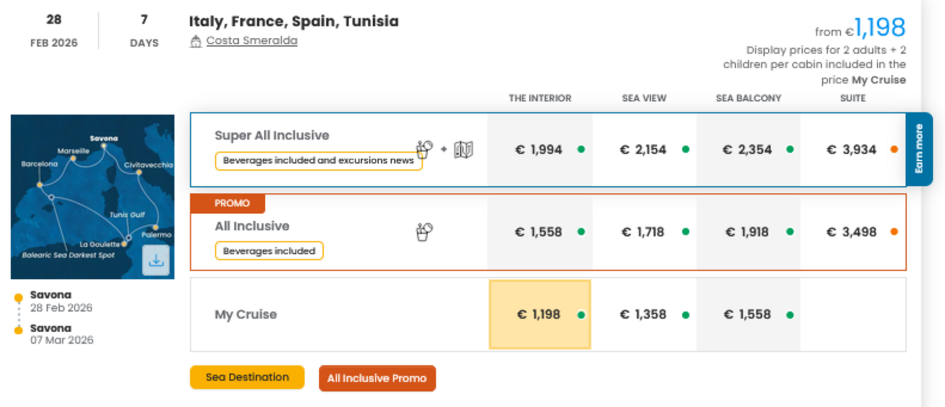 COSTA - INDIVIDUALNE PONUDBE ZA DRUŽINE