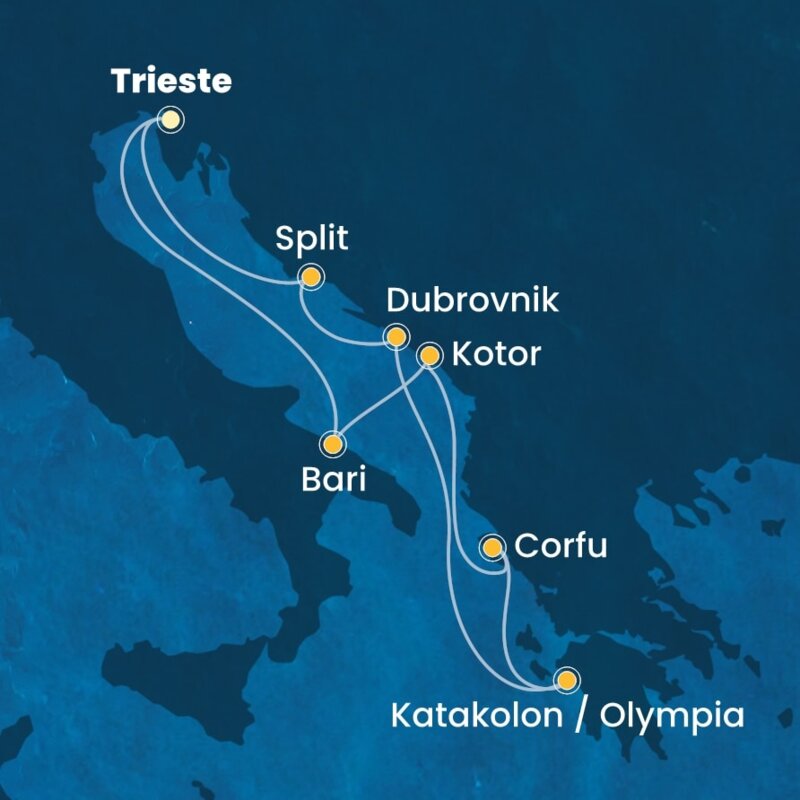 Križarjenje - vzhodno sredozemlje (odhod iz Trsta) 25.10.2025