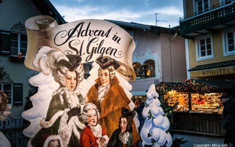 Bad Ischl, Wolfgangsee in advent Salzkammerguta