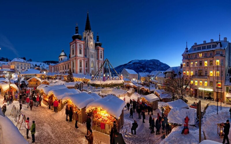 Predbožični Mariazell in svetlobni park Lumagica
